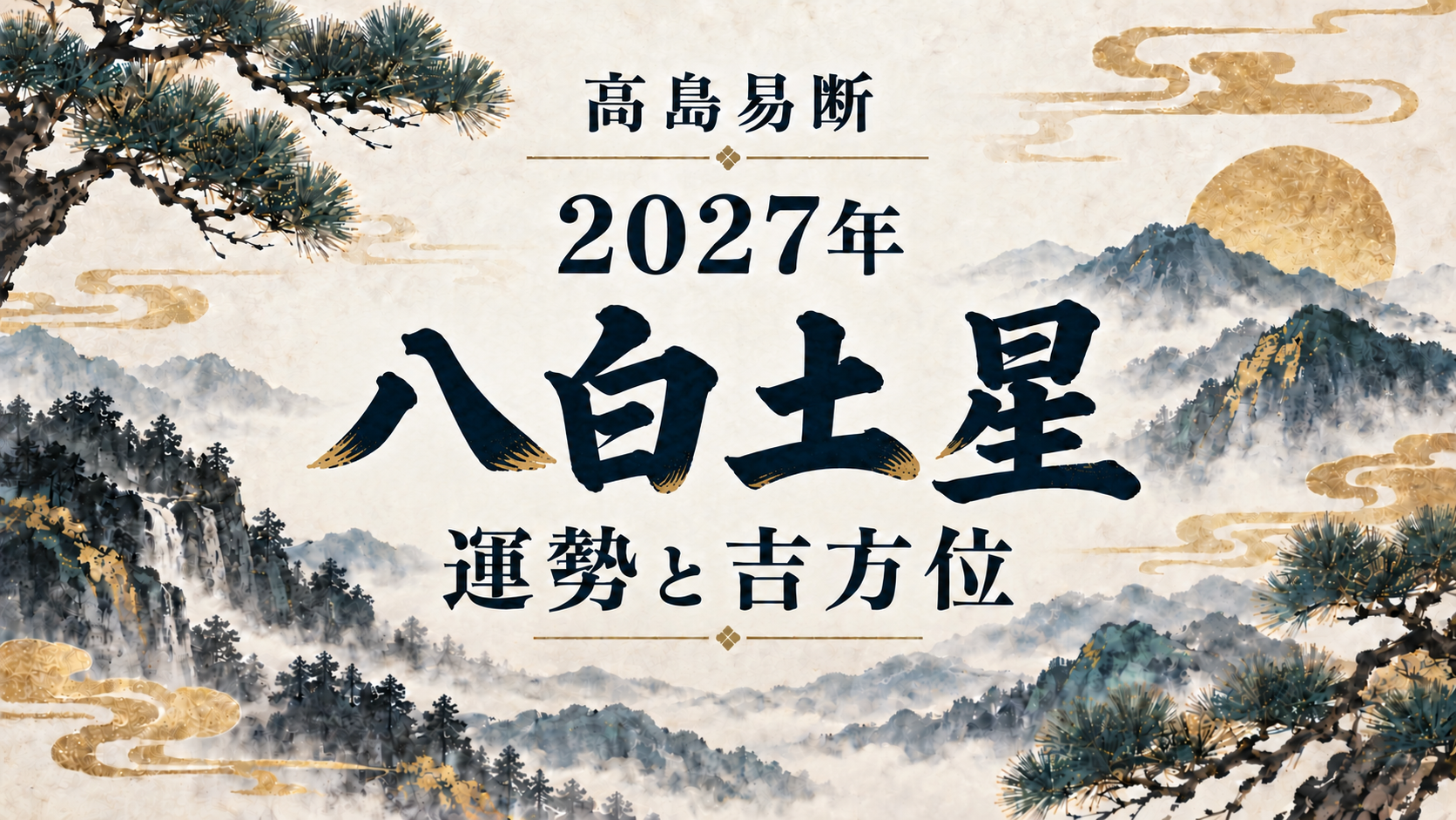 高島易断2027年 八白土星の運勢と吉方位