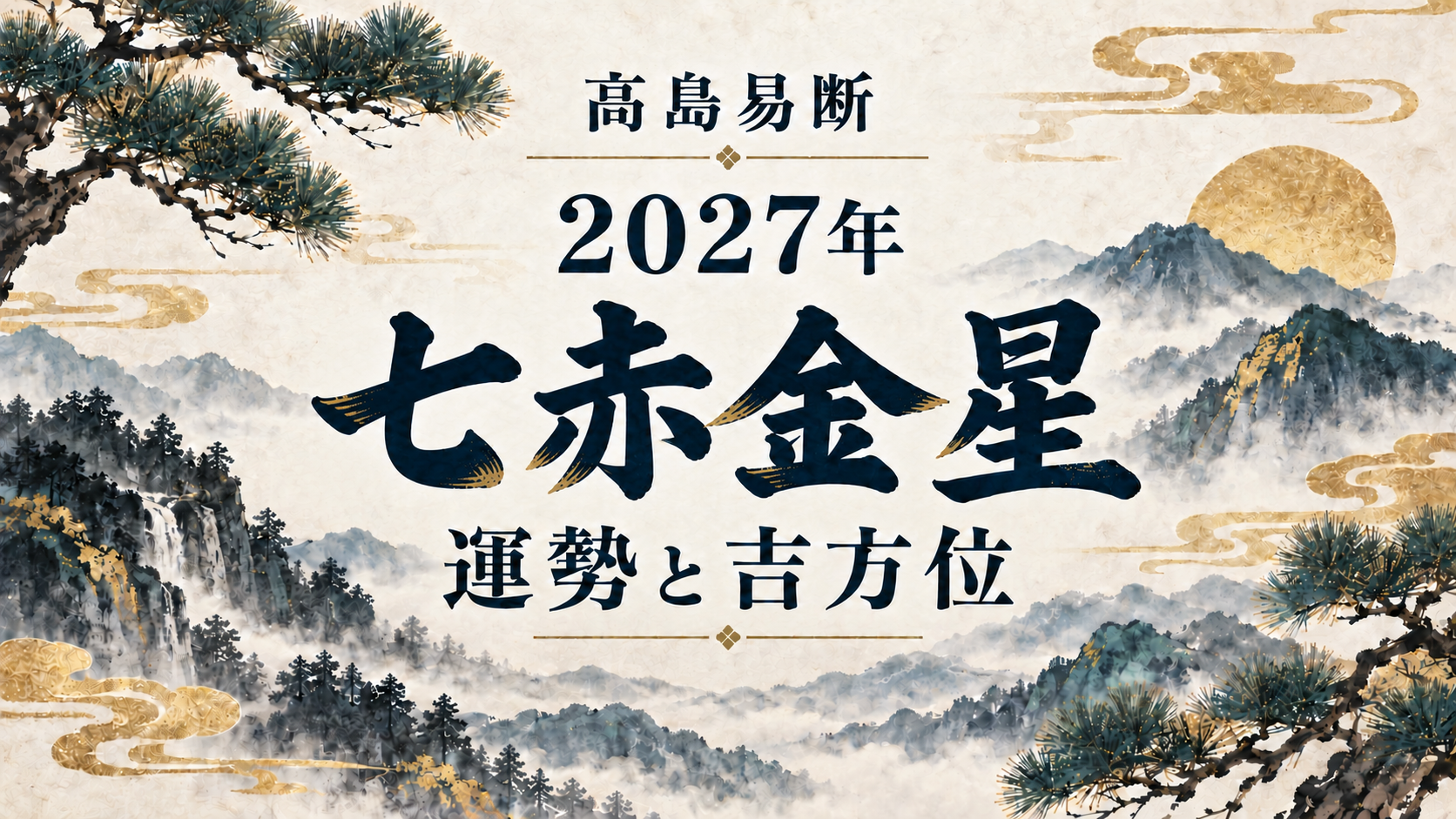 高島易断2027年 七赤金星の運勢と吉方位